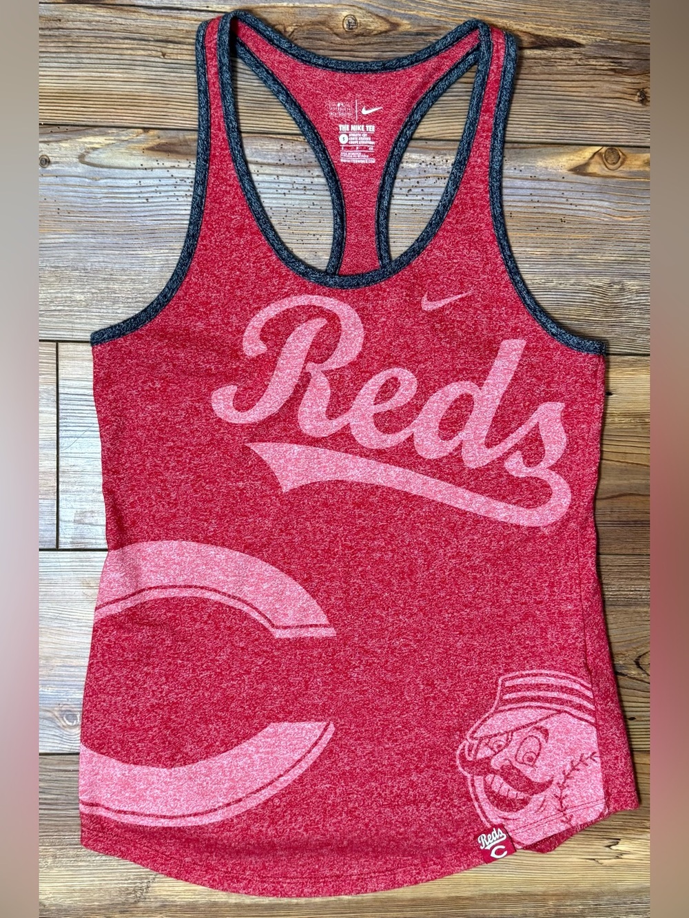 Nike Cincinnati Reds Racerback Tank Top Women’s Small Red MLB Athletic Tee